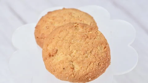 Video of cookies with nuts Stock Footage 345424403