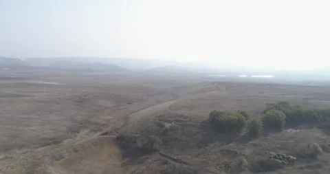 Video from a copter, nature of Crimea, fields, meadows, plants, summer Stock Footage 311525599