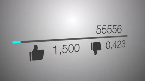 Video counter quickly increasing views Stock Footage 66177910