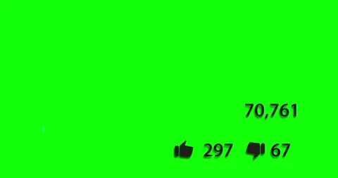 Video counter quickly increasing views Stock Footage 85716530