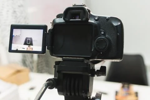 Video creation process backstage concept Stock Photos