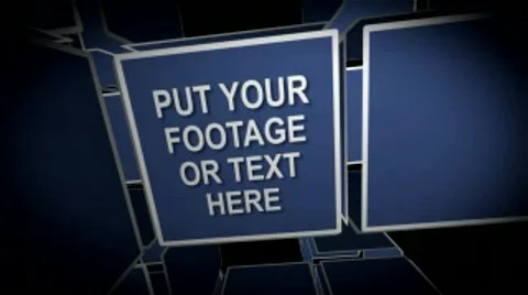 Video Cubes 02 HD Stock After Effects