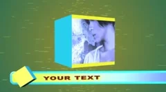 Video Cubes N Particles Stock After Effects