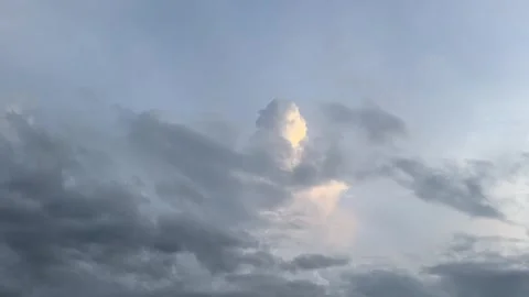 Video of dark storm clouds forming above mountains Stock Footage 318711591