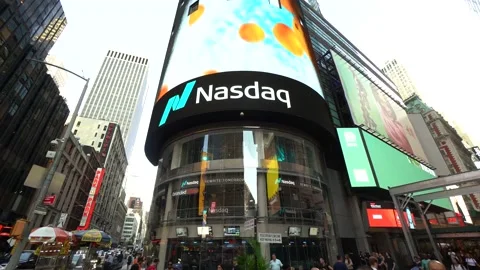 Vídeo de Nasdaq Times Square New York Stock Footage 222636640