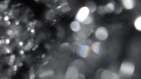 A video that is delicate with white lights shining in the dark Stock Footage 318065417