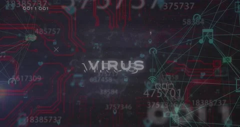 The video depicts a global technology, computing, and digital interface concept Stock-Footage 330175048