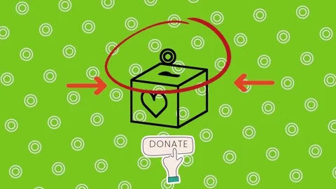 Video design about giving donations to give to each other	 Stock Footage 296977412