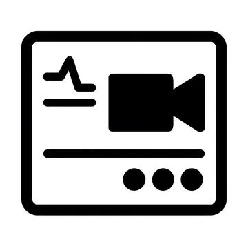 Video device Flat Icon Perfect for Web, App, UI Design, and Graphic Design. Stock Illustration