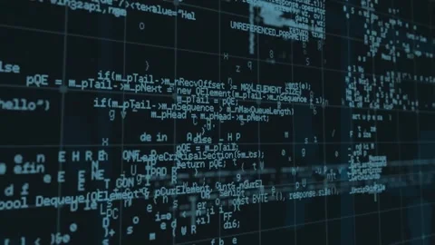 This video is a digital animation of data processing over a grid network Video stock 326889473