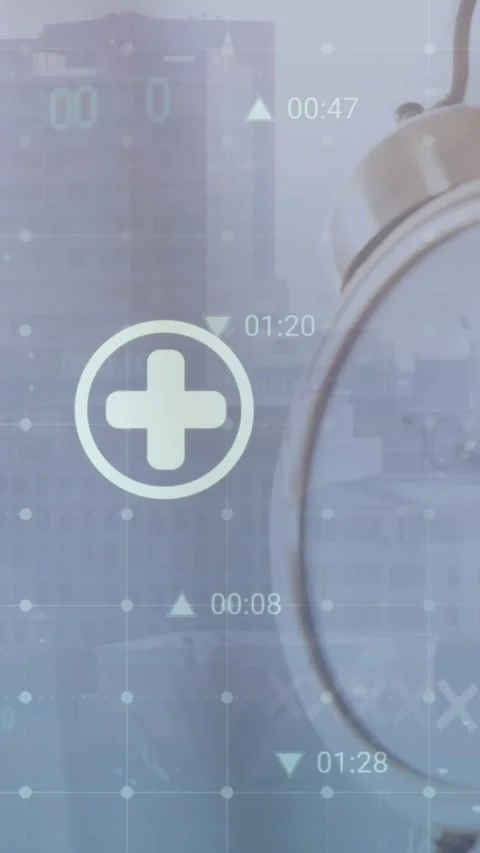 The video is a digitally generated illustration of data processing over a Stock Footage 321924049