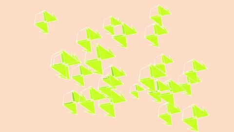Video displays an engaging animation of lime-green Stock Footage 337859086