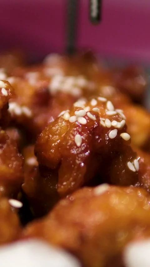 This video documents the organized layout of approximately bowls with spicy Stock Footage 303487802