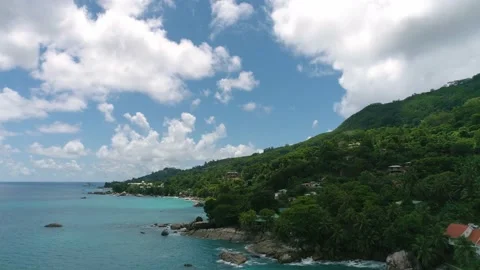 Video from a drone beach called "Sunset Beach" Stock Footage 154959957