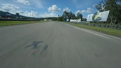 Video with drone at full speed of the track Video stock 237562165