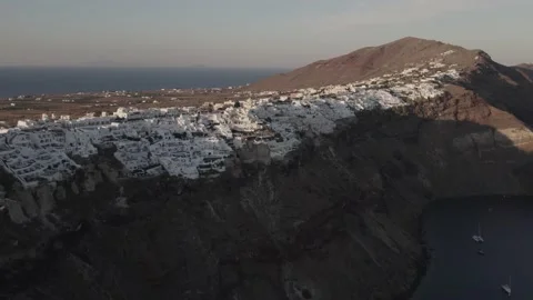 Video Drone in Santorini, Greece (D Log - 4K) Stock Footage 170933671