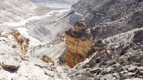 Video from the edge of a high canyon Stock Footage 238528476
