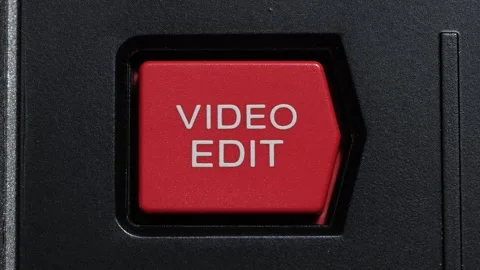 Video Edit Button Being Pressed In Macro Stock Footage 333295691