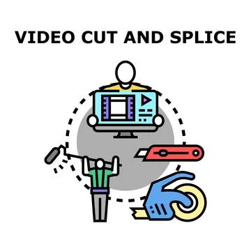 Video editing and production creative process concept イラスト素材