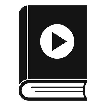 Video editing book icon simple vector. Audio education イラスト素材