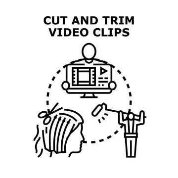 Video editing content creation studio production concept Иллюстрация