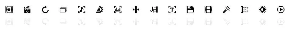 Video Editing - Flat Vector Icons Stock Illustration