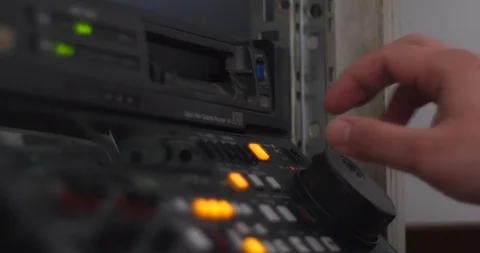 Video editing with linear video editing system Stock-Footage 126266321