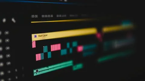 Video Editing Foto stock