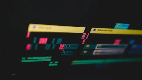 Video Editing Foto stock