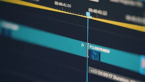 Video editing software on computer screen Stock Footage 337046986