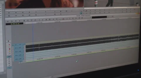 Video Editing Software Going Through The Timeline Frame By Frame Video stock 36035171