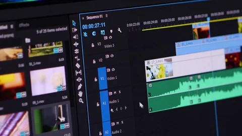 Video Editing Software Going Through The Timeline Frame By Frame Point Of View Stock Footage 69889100