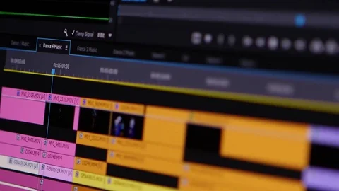 Video Editing Software Going Through The Timeline Frame By Frame Point Of View Stock Footage 70303239