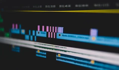 Video Editing Software Foto stock