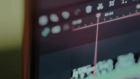 Video editing software with a timeline interface Stock Footage 326910962