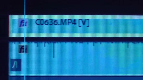 Video editing on your computer. Macro display. Stock Footage 142796843