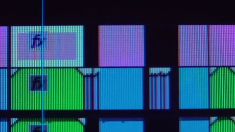 Video editing on your computer. Macro display. Stock Footage 142798273