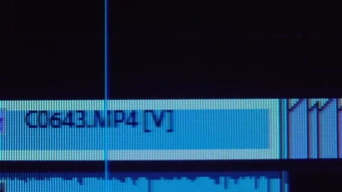 Video editing on your computer. Macro display. Stock Footage 142798403