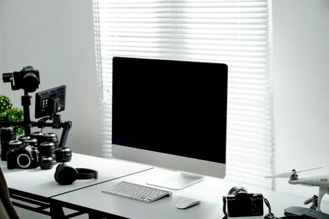 Video editor concept_1 Stock Photos