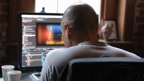 Video Editor - Graphics Stock Footage 116917180