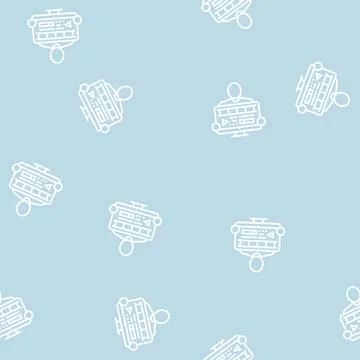 Video editor line seamless pattern Stock Illustration