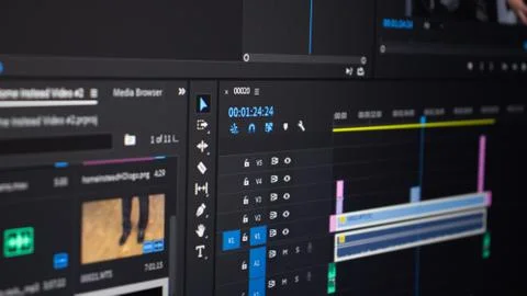 Video Editor Stock Photos