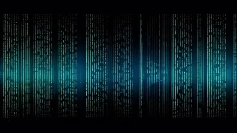 The video effect is an abstract digital matrix. Stock Footage 291316152