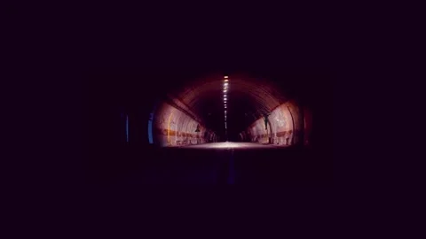 Video effect . mysterious tunnel 動画素材 130462350
