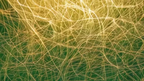 Video effect with tangled threads. Stock Footage 287900460