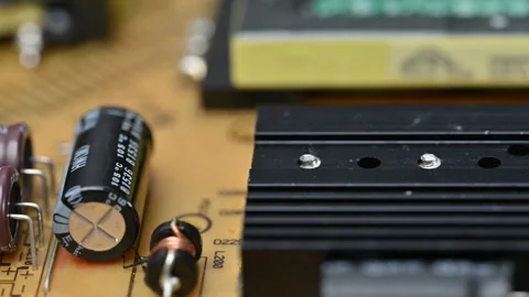Video of an electrical circuit board Stock Footage 323269997