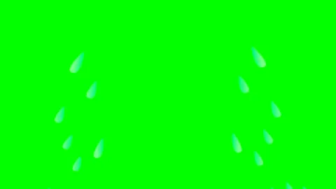 The video element of tears coming out of eyes on a green screen background Stock Footage 252322573
