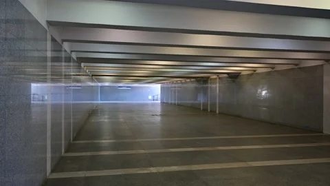 Video of an empty underpass in the city Stock Footage 130434465