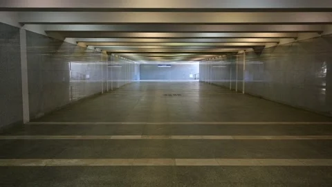 Video of an empty underpass in the city Stock Footage 130434473