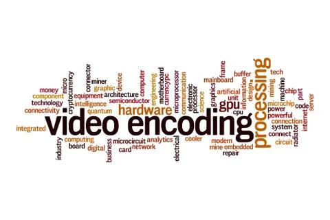 Video encoding cloud concept イラスト素材